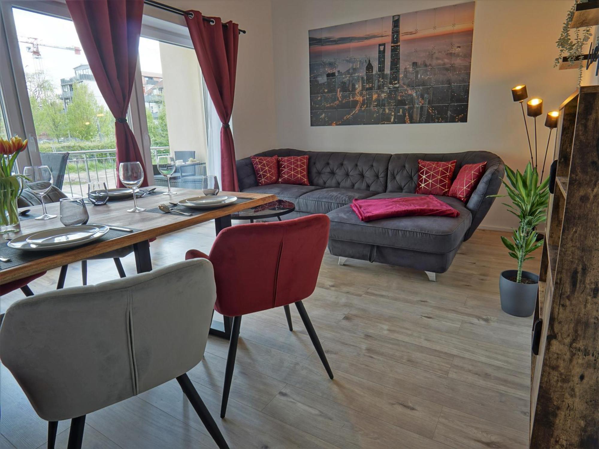 "Hogulu" Brandenburg, Balkon, Neustadt, Kueche, Wassernaehe - Parkplatz Inklusive Apartamento Brandenburg  Quarto foto
